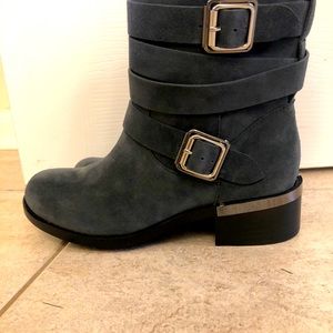 Vince Camuto Combat Boots-Gray